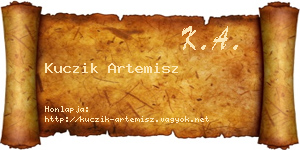 Kuczik Artemisz névjegykártya
